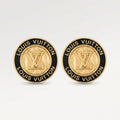 Gold Coin Stud Earrings - Classic Women Jewelry up-cycled button earrings