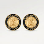Gold Coin Stud Earrings - Classic Women Jewelry up-cycled button earrings